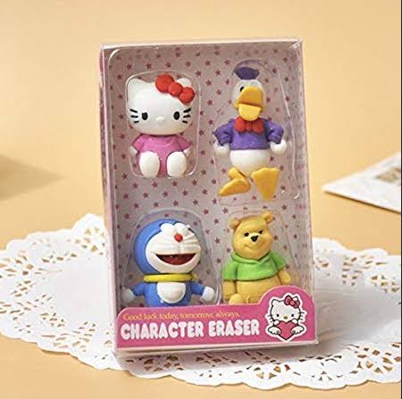 4-character-eraser-set